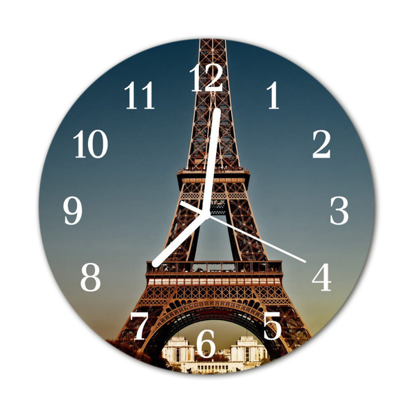 Reloj de vidrio para cocina Torre eiffel