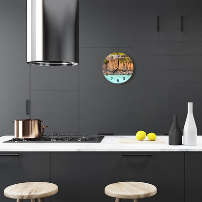 Reloj de vidrio para cocina Acantilado