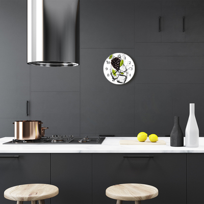 Reloj de vidrio para cocina Mora
