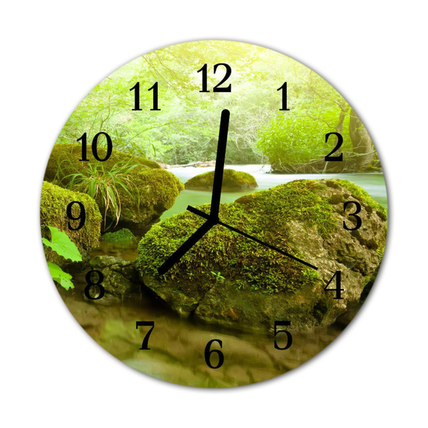 Reloj de vidrio para cocina Naturaleza