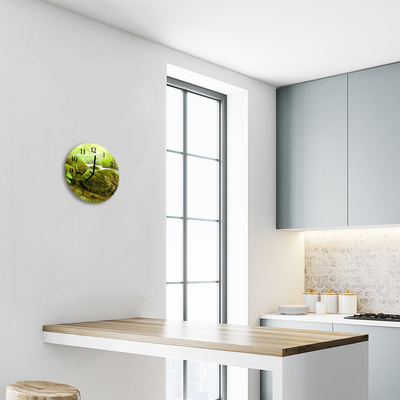 Reloj de vidrio para cocina Naturaleza
