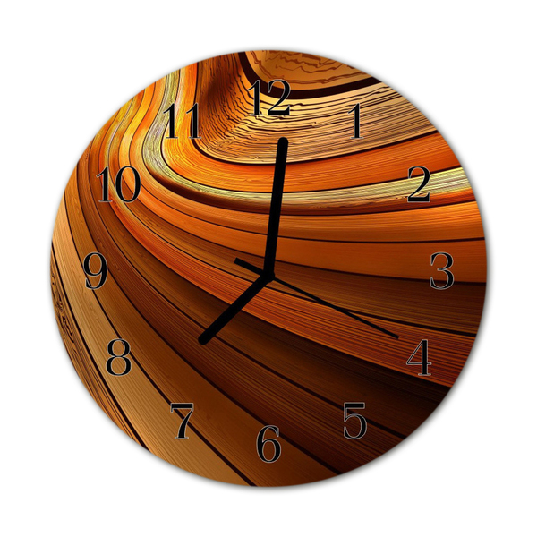 Reloj de vidrio para cocina Abstracto
