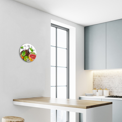 Reloj de vidrio Fruta