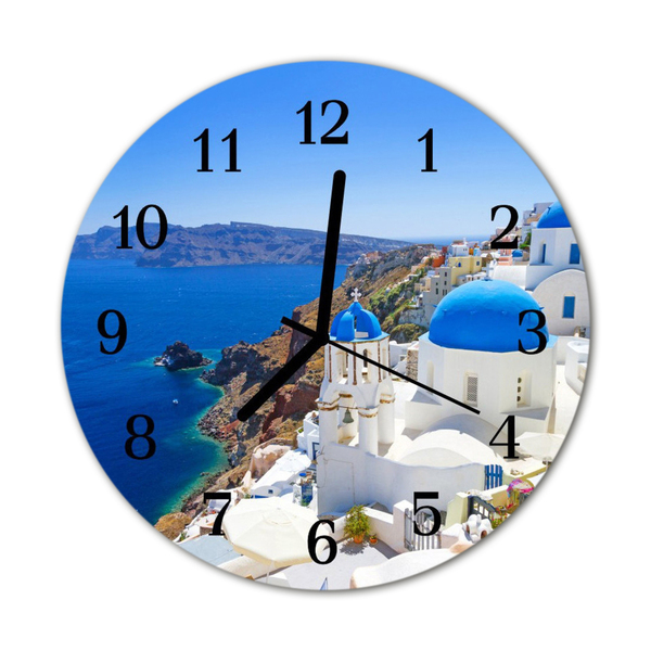 Reloj de vidrio Santorini