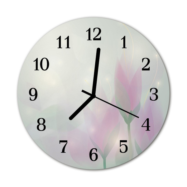 Reloj de vidrio Flores