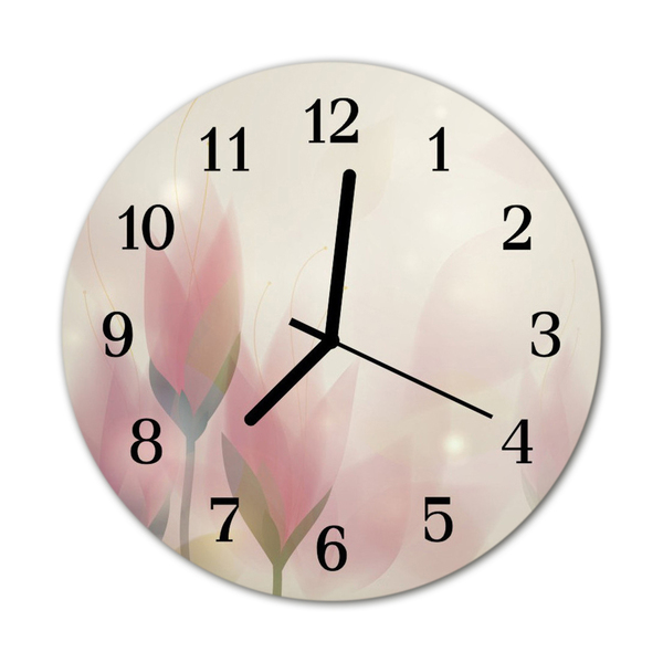 Reloj de vidrio Flores