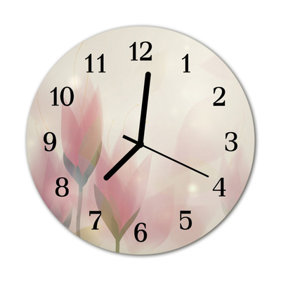 Reloj de vidrio Flores