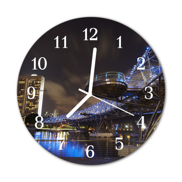 Reloj de vidrio Noche