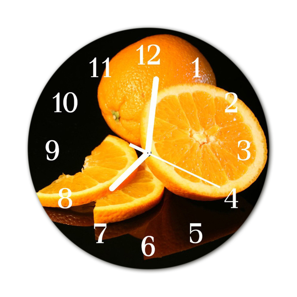 Reloj de vidrio Naranjas