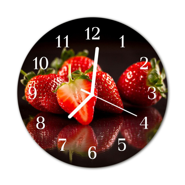 Reloj de vidrio Fresas