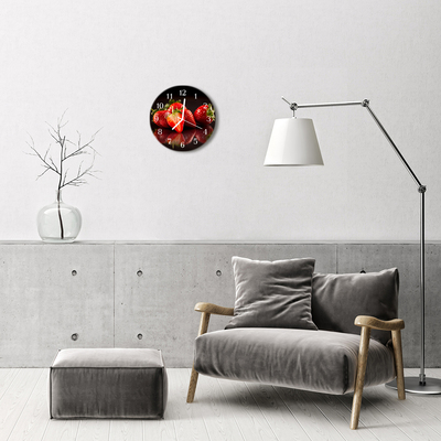 Reloj de vidrio Fresas