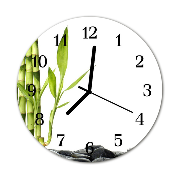 Reloj de vidrio Bambú