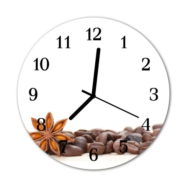 Reloj de vidrio Granos de café