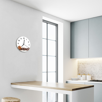 Reloj de vidrio Granos de café