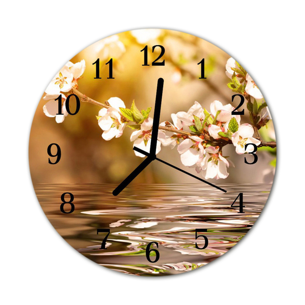 Reloj de vidrio Flores