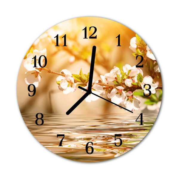 Reloj de vidrio Flores
