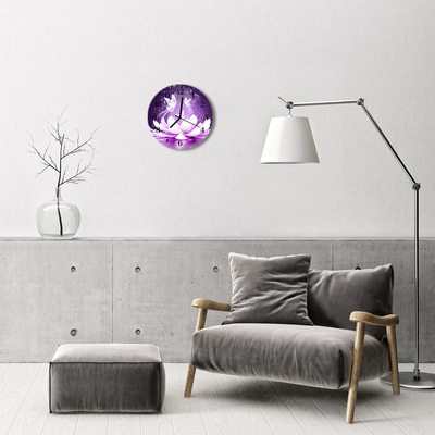 Reloj de vidrio Flor