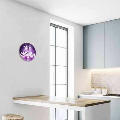 Reloj de vidrio Flor