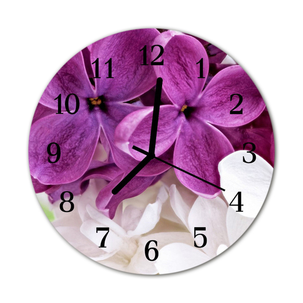 Reloj de vidrio Flores
