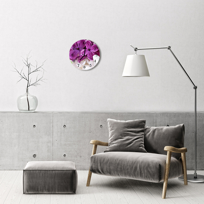 Reloj de vidrio Flores