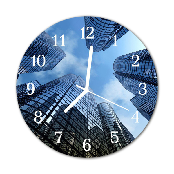 Reloj de vidrio Edificios ciudad