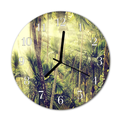 Reloj de vidrio Palmeras