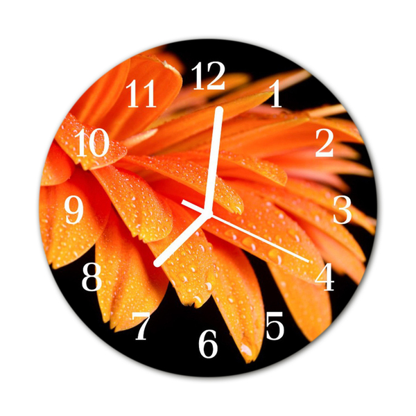 Reloj de vidrio Gerbera