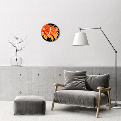 Reloj de vidrio Gerbera