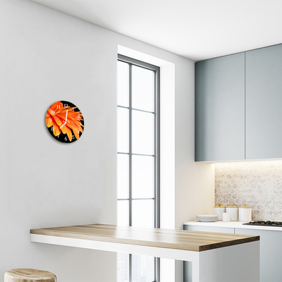 Reloj de vidrio Gerbera