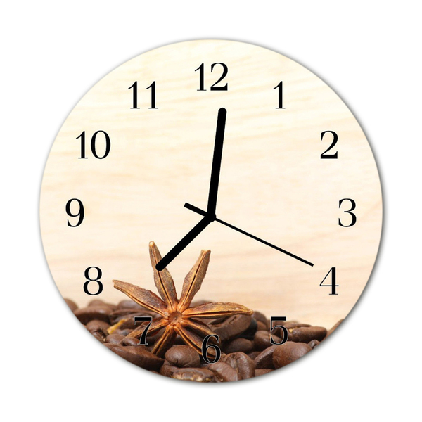 Reloj de vidrio Granos de café