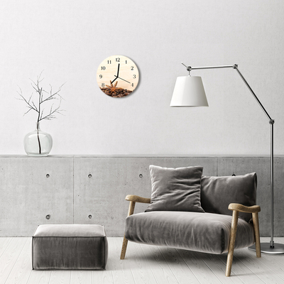 Reloj de vidrio Granos de café