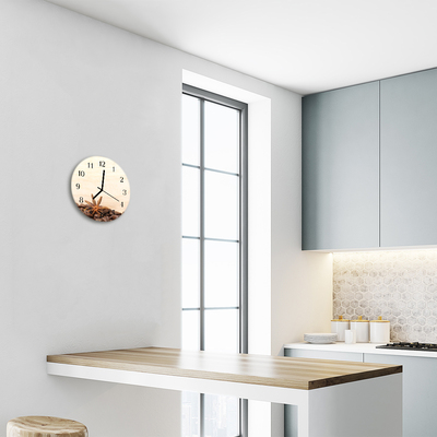 Reloj de vidrio Granos de café