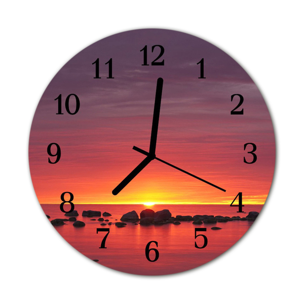 Reloj de vidrio Puesta del sol