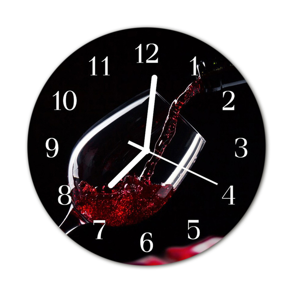 Reloj de vidrio Vino