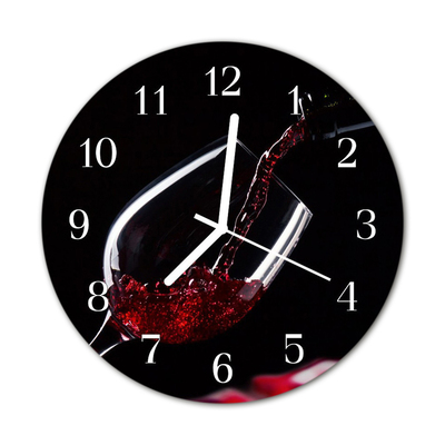 Reloj de vidrio Vino