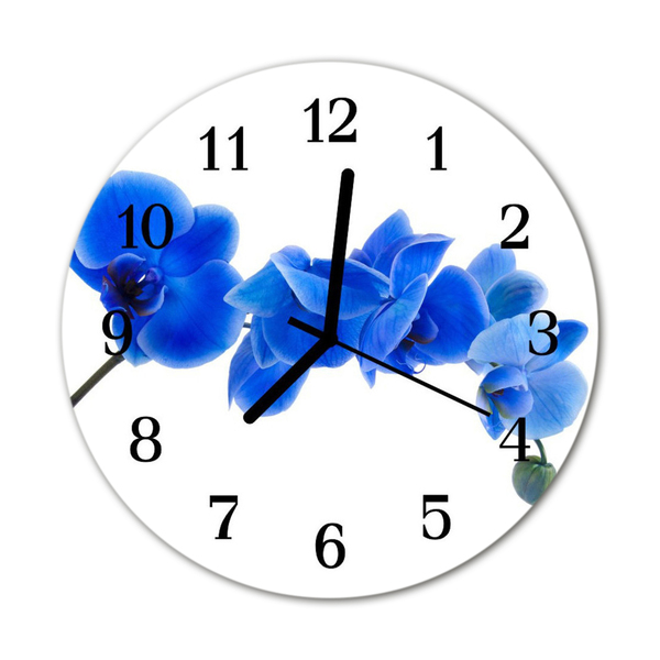 Reloj de vidrio Orquídea