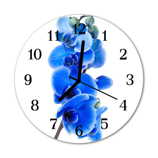 Reloj de vidrio Orquídea