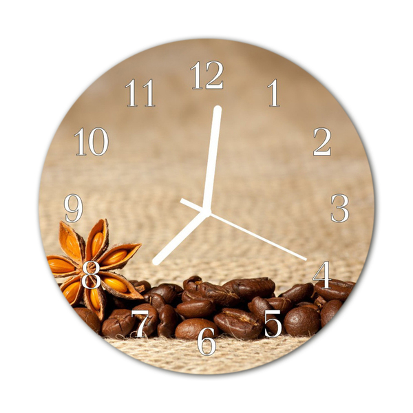 Reloj de vidrio Granos de café