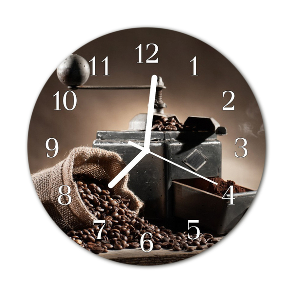 Reloj de vidrio Café taza