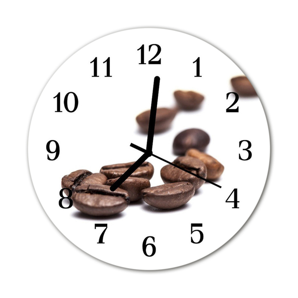 Reloj de vidrio Granos de café