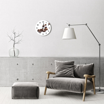 Reloj de vidrio Granos de café