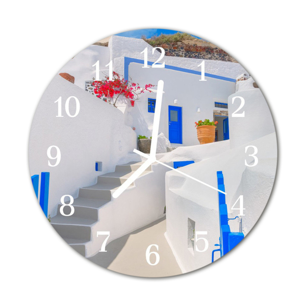 Reloj de vidrio Santorini