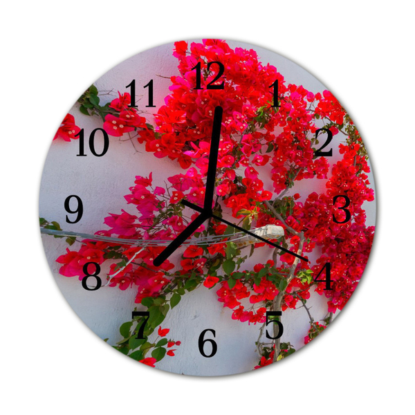 Reloj de vidrio Flores