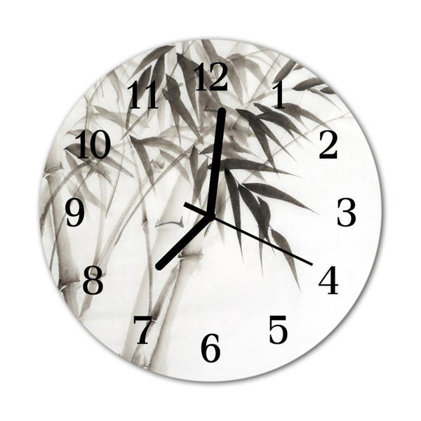 Reloj de vidrio Bambú