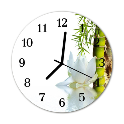 Reloj de vidrio Bambú