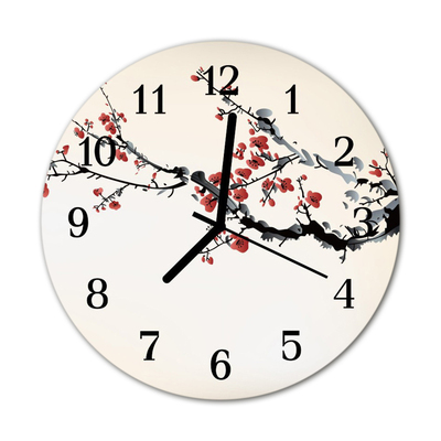 Reloj de vidrio Flores