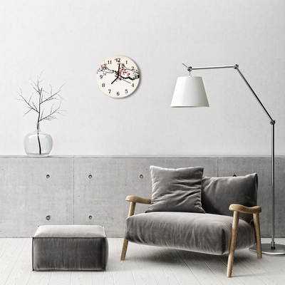 Reloj de vidrio Flores