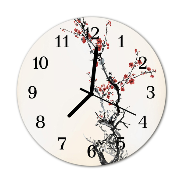 Reloj de vidrio Flores