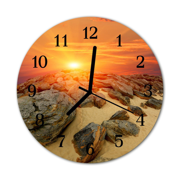 Reloj de vidrio Puesta del sol