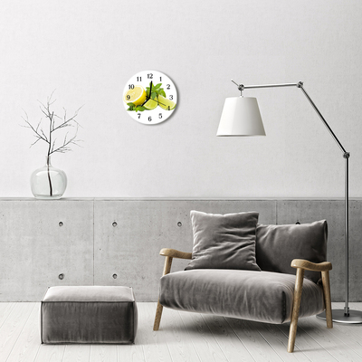 Reloj de vidrio Limón menta